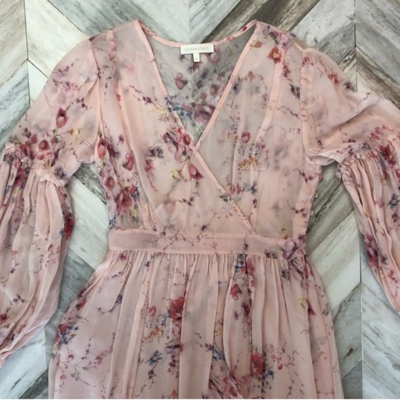 NWOT Love Shack Fancy Silk Floral Maxi Dress - Picture 4 of 8